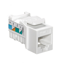 Leviton Home 6 Quickport Cat 6 Connector, T568A, White