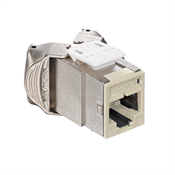 Leviton Atlas-X1 Shielded CAT6 RJ45 Quickport Connector, Light Almond