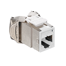 Leviton Atlas-X1 Shielded CAT6 RJ45 Quickport Connector, White