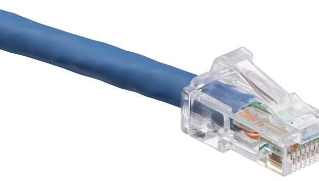 Leviton eXtreme Cat 6 SlimLine Boot Patch Cord, 7 ft, Blue