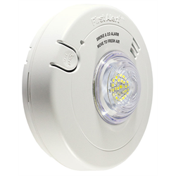BRK 120V Combination Smoke + Carbon Monoxide Alarm with LED Strobe,10 YR Battery