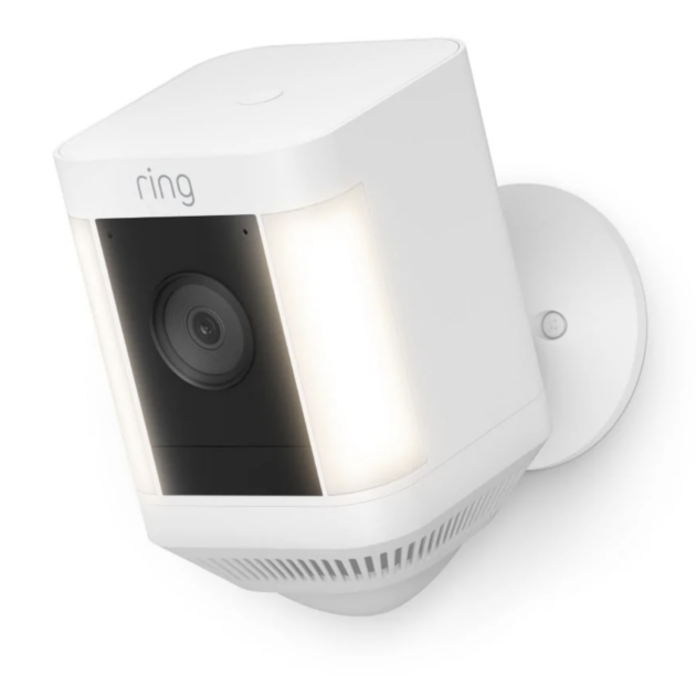Ring Spotlight Cam Plus, Battery, White