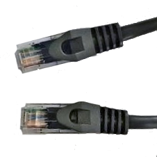 CAT6 Molded Snagless Gigabit Patch Cable, 3 Foot 0.9 m, Black