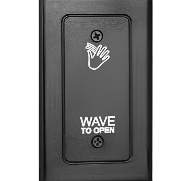 Camden Wired Touchless Switch, 1 Relay, 'Wave to Open' Hand Icon