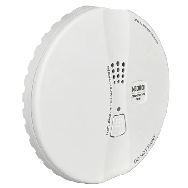 Macurco Carbon Monoxide CO Detector 9-32Vdc, 2 Relays, Alarm, Round Flush Mount