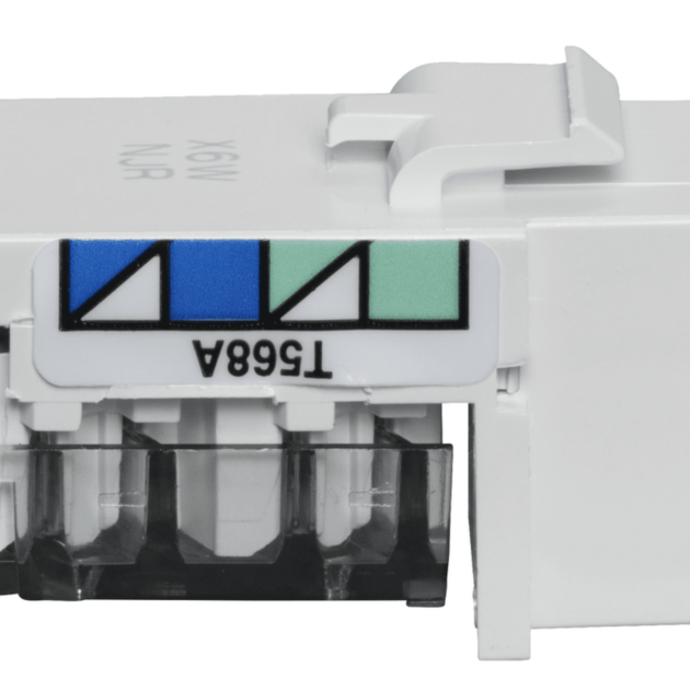 Lutron Claro CAT 6, Phone Jack Single, White