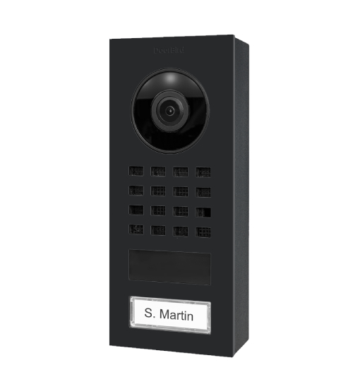 Doorbird Compact IP Video Intercom Door Station Surface Mount, Raven Polar GB