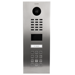 DoorBird IP Video Intercom Door Station, 1 Call Button, Keypad, Stainless V2A