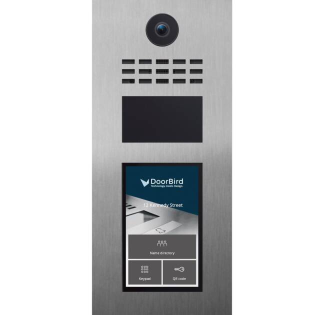 Doorbird IP Video Intercom, Multi-Tenant up to 100 Units, Stainless V2A