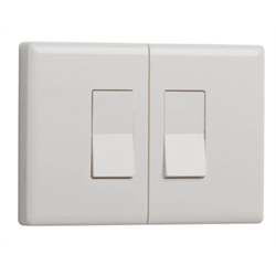 Ecolink ZWave Plus Motorized No Wire Double Gang Rocker Light Switch