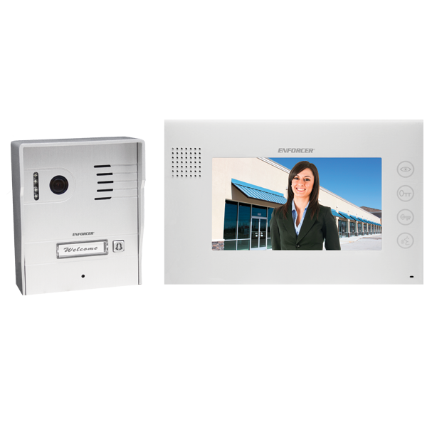 Seco-Larm Video Door Phone Intercom, 7" Screen
