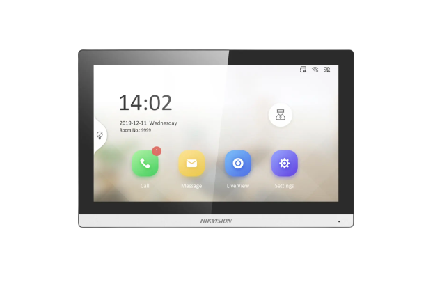 Hikvision 7" TFT Touchscreen IP Video Intercom Indoor Station, Narrow Bezel