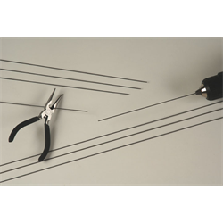 LSDI PW36047 Spring Wire Pilot Hole Reference Drill Bits, 10 Pack