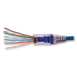 Platinum Tools EZ-RJ45 Cat6 Combo. Connector/Strain Relief (30ea). Clamshell