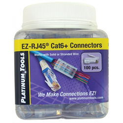 Platinum Tools EZ-RJ45 Cat6+ Connector. 100/Jar