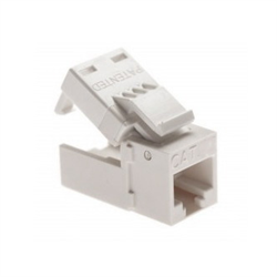 Platinum Tools EZ-SnapJack Cat6, White, 4 Pack
