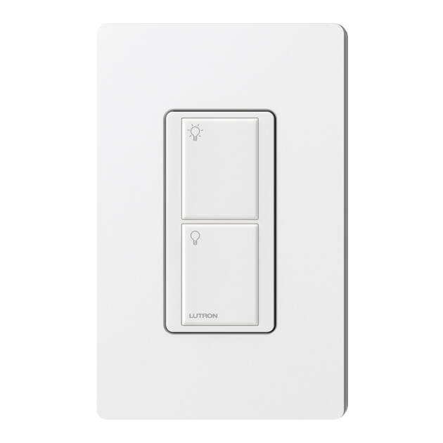 Lutron Caseta Pico Remote Wired 2 Button, Light Almond