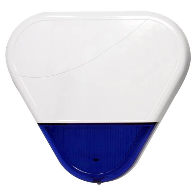 Alula Connect+ Wireless Outdoor Siren and Strobe with Red, Blue, Amber Lenses