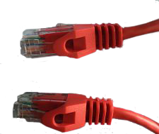 CAT6 Molded Snagless Gigabit Patch Cable, 1 Foot 0.3 m, Red