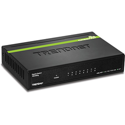 TRENDnet 8 Port Gigabit GREENnet Desktop / Wall Mount Switch