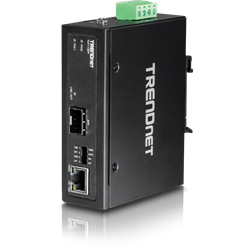 TRENDnet Hardened Industrial 100/1000Base-T to SFP Media Converter