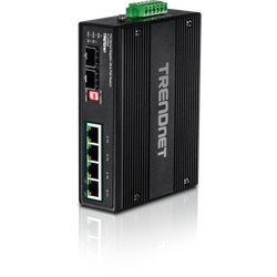 TRENDnet 6 Port Hardened Industrial Gigabit Ultra PoE DIN Rail Switch