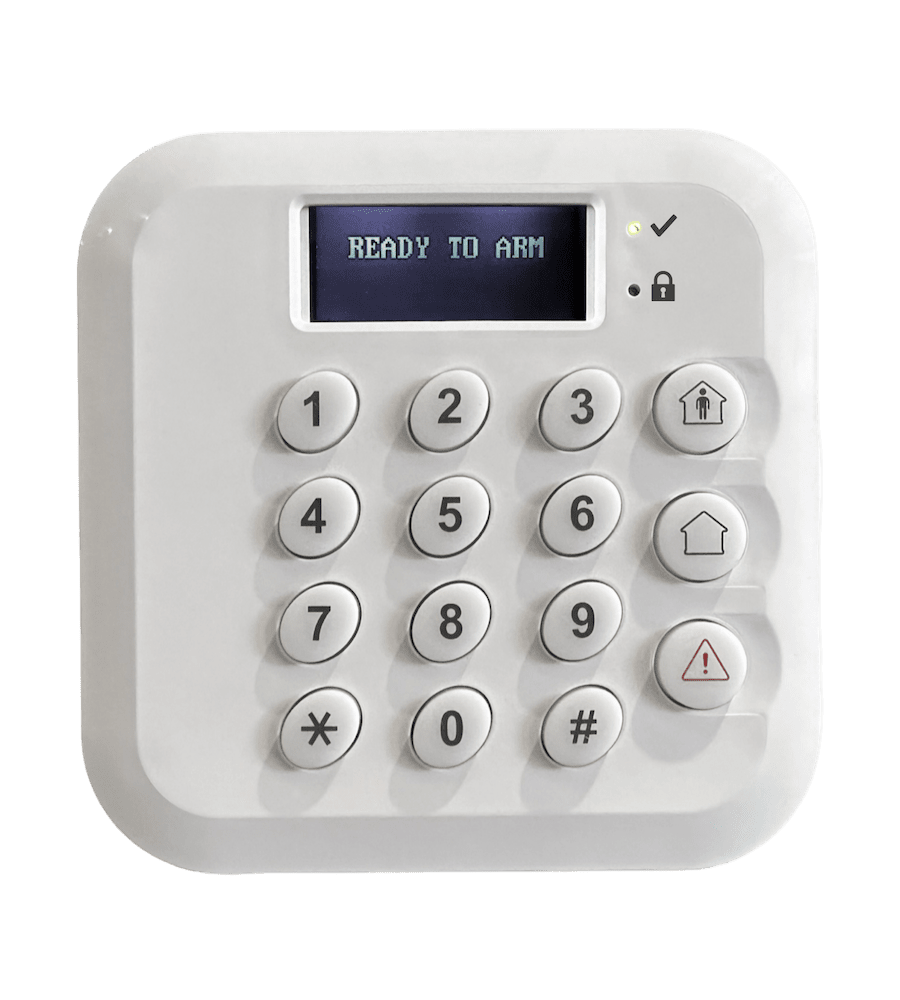 UNO Full Message Wired Keypad, White